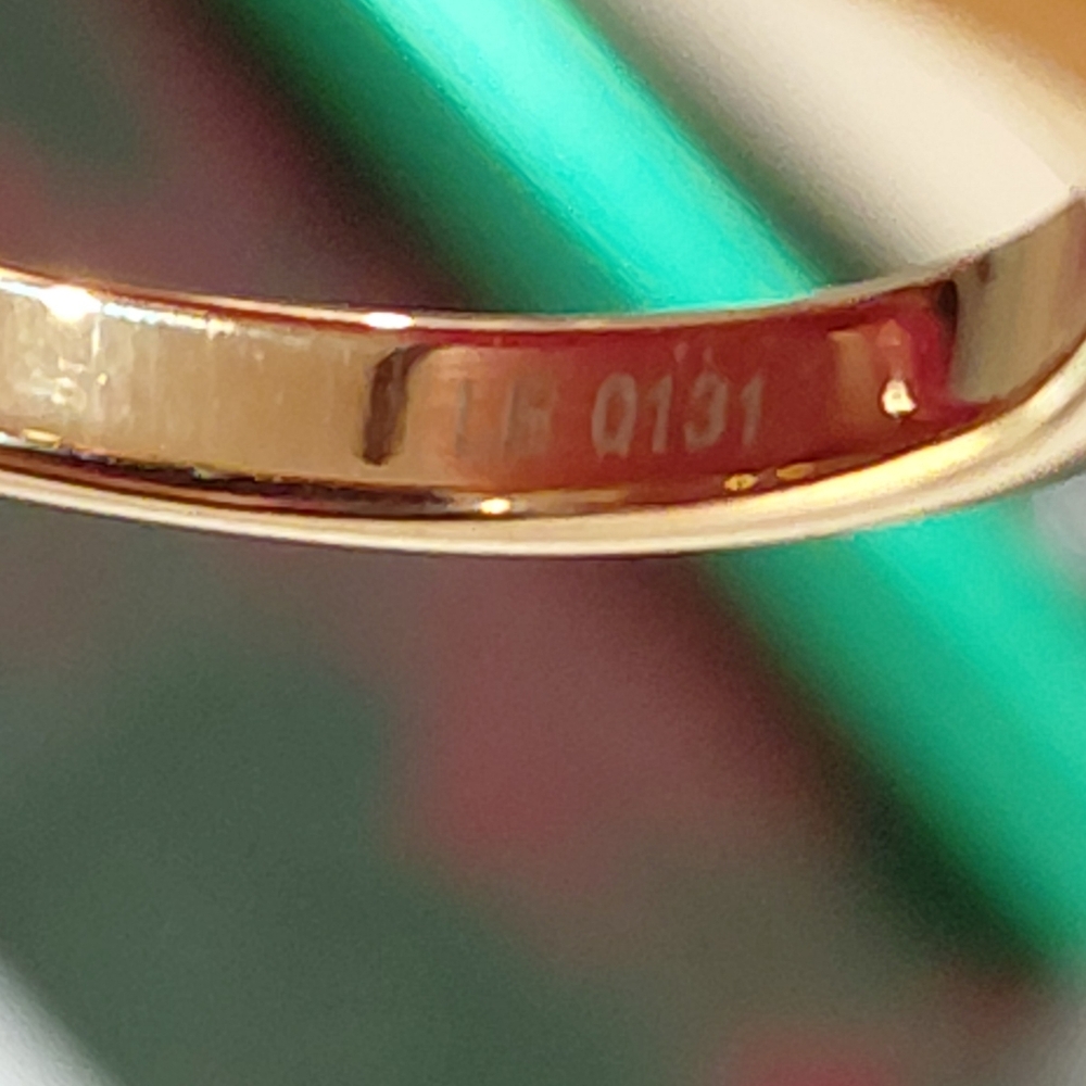 Louis Vuitton Bergwelt Cosmopolitan Signet Ring Purple Gold 7.5/7.75 - Picture 7 of 7